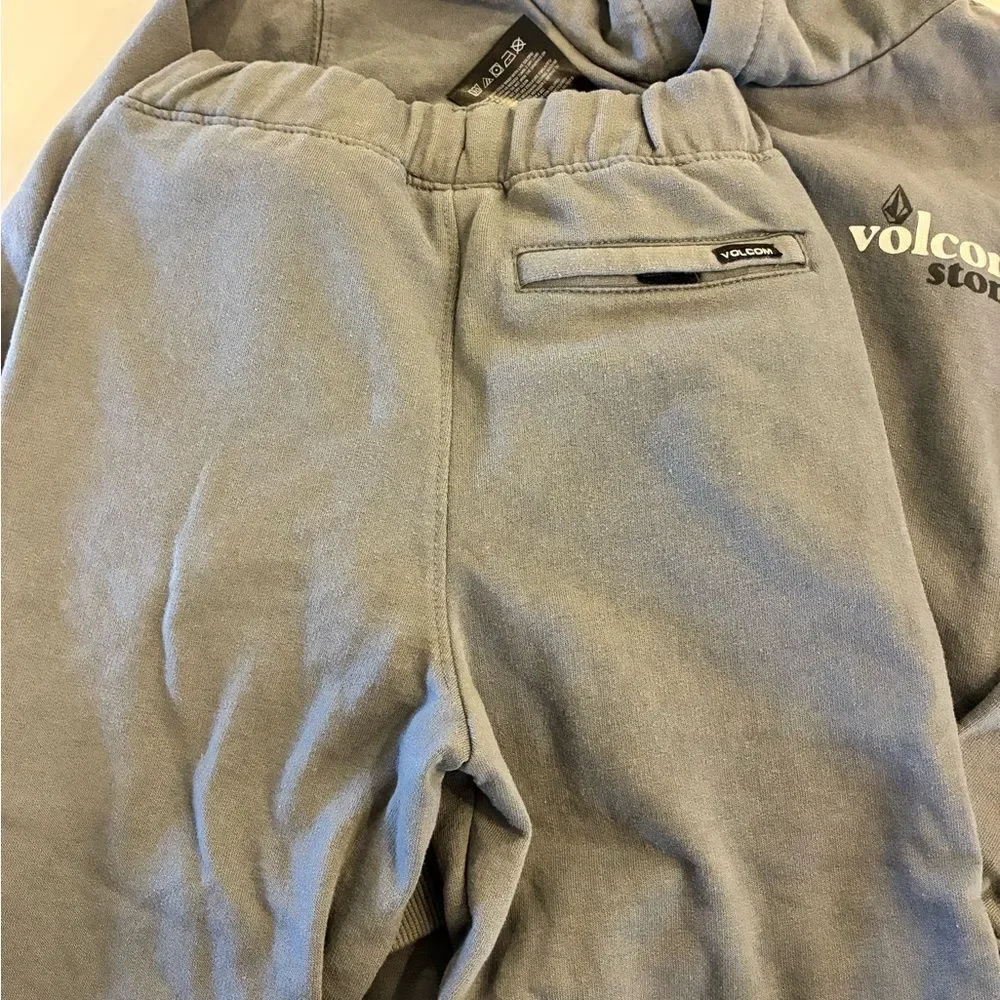 Volcom Gray Hoodie and Sweatpants Set